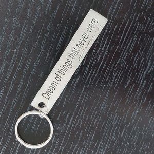 JFK "Dream of things that never were" vintage Keychain
